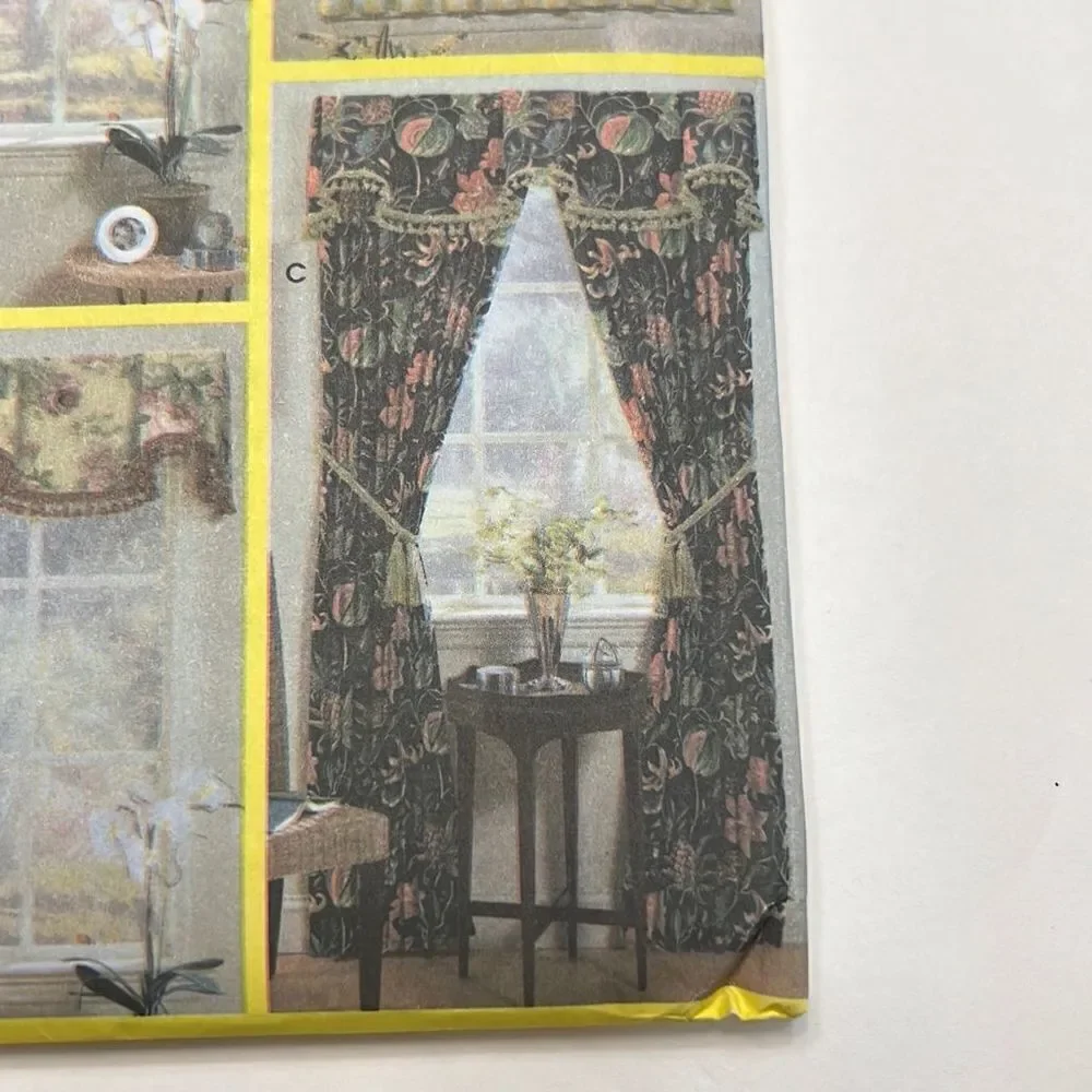 SIMPLICITY‎ Window Treatments Sewing Patterns For DUMMIES 9848 One Sz Curtains